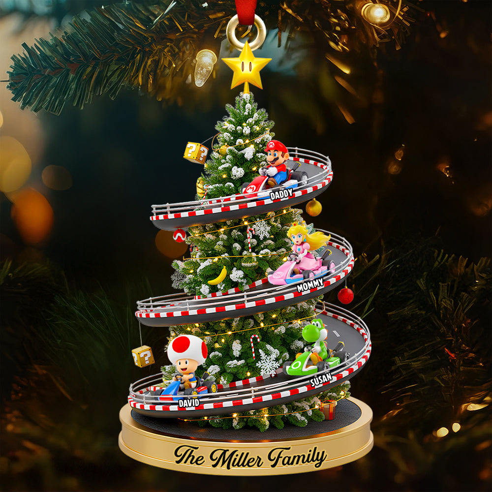 Racing Family Christmas Tree Ornament - Personalized Gifts For Family - Image 2