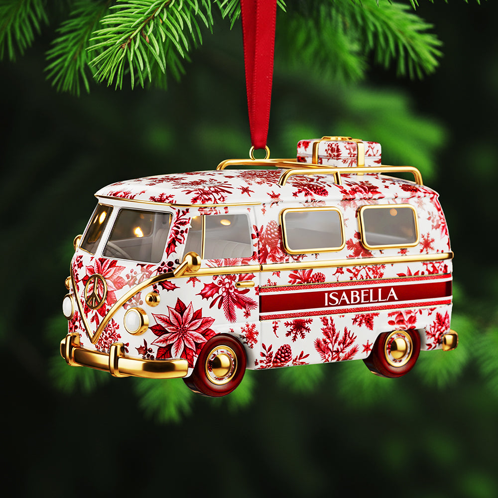 A Special Journey Awaits - Personalized Camper Van Ornament - Custom Gift For Friends, Family, And Adventurers - Image 2