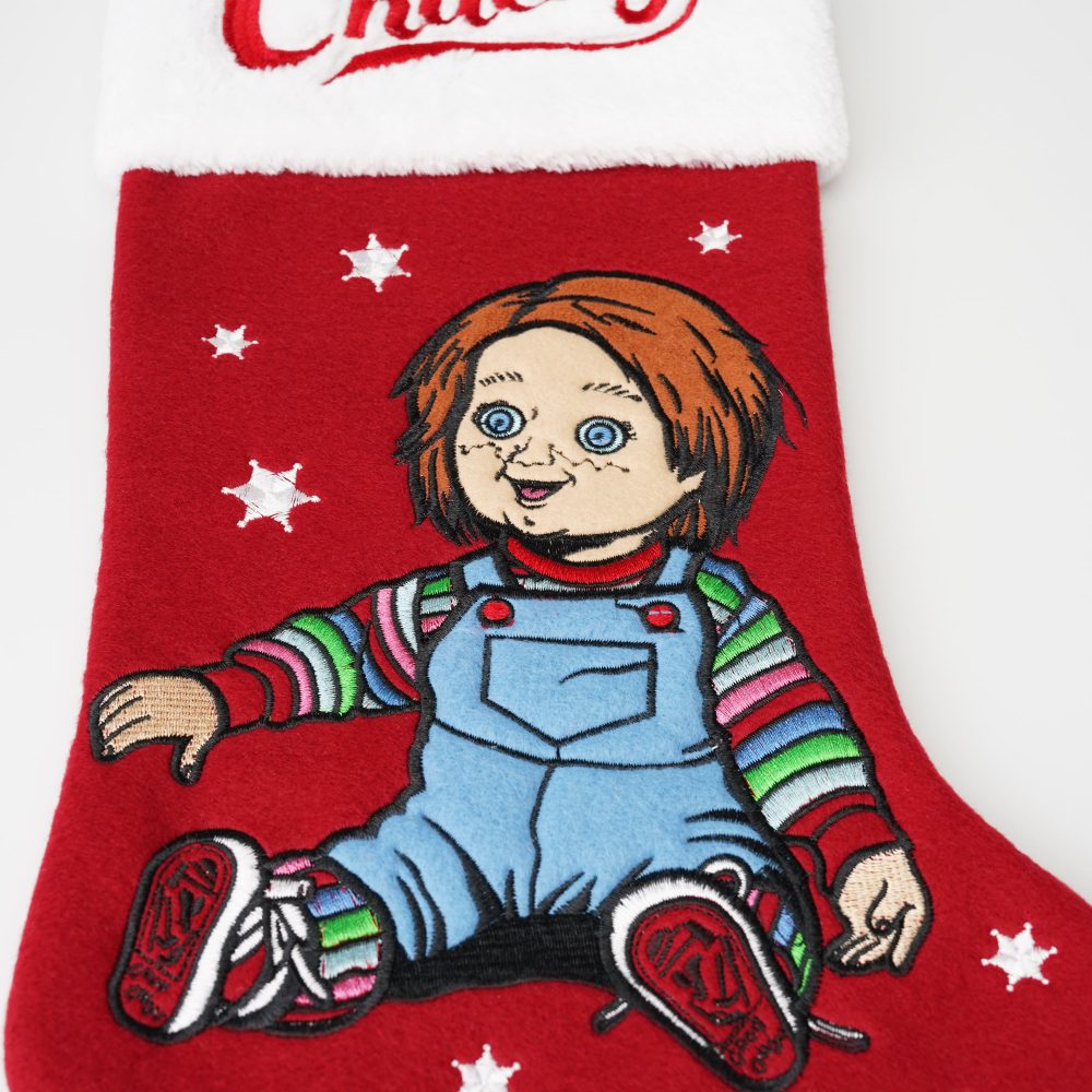 Chucky 20 Inch Appliqué Christmas Stocking - Image 2