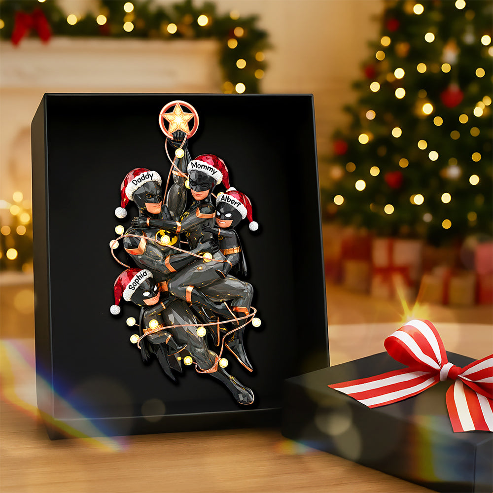 Night Hero Family Tree Ornament, Personalized Gifts For Family 04Qhqn230925