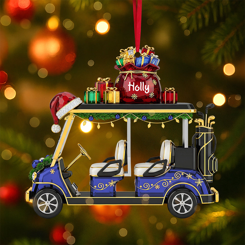 Golf Cart Ornament - Personalized Gifts For Golf Lovers 01Ohta180825 - Image 2
