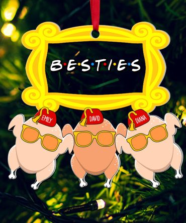 Personalized Funny Christmas Gifts For Besties Acrylic Ornament 03Kaqn270924