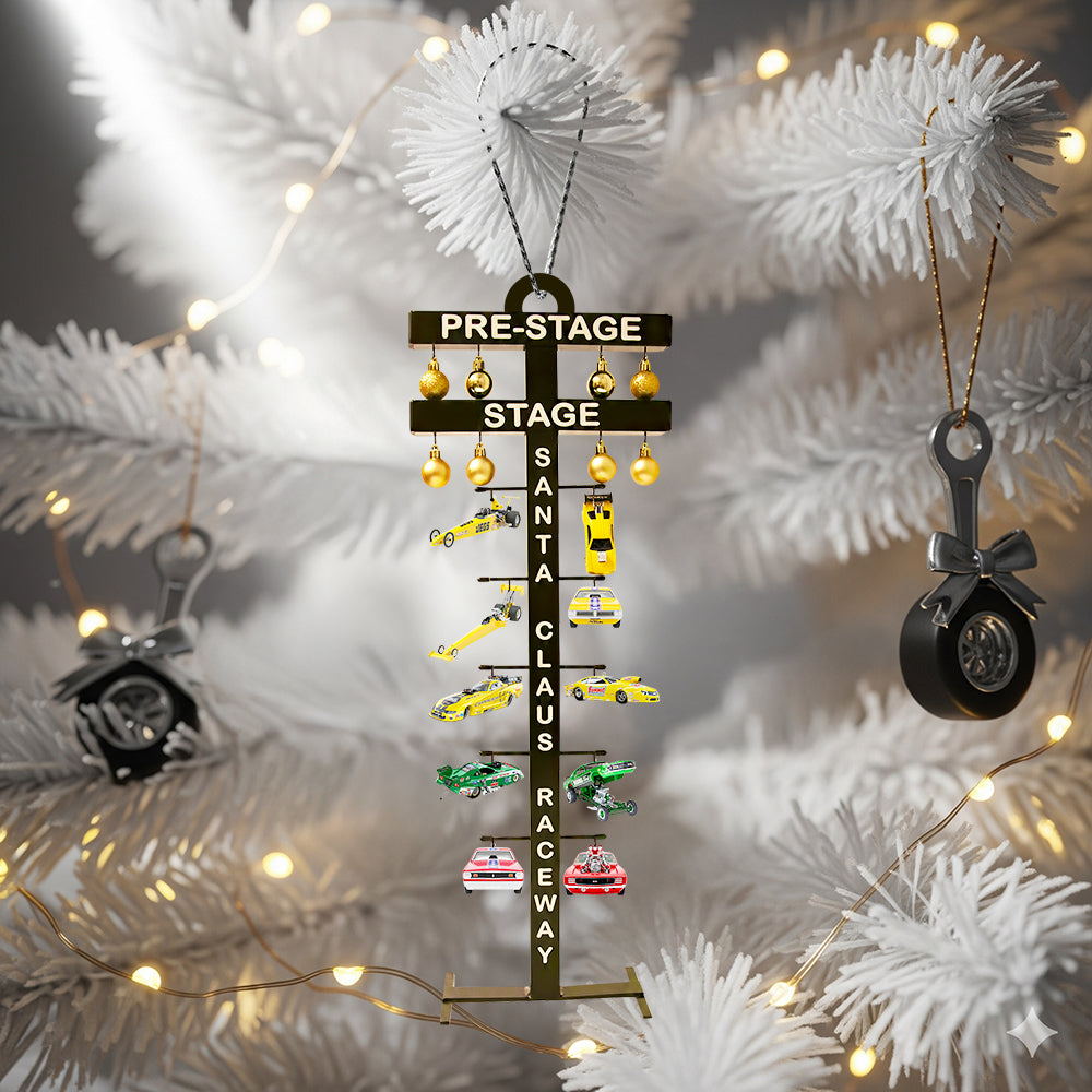 Racing Christmas Tree Ornament Personalized Gift For Car Lovers 01Qhdt130925 - Image 2