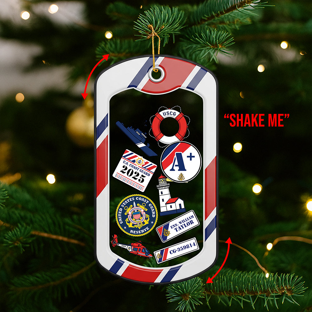 Military Pride Christmas Shaker Ornament - Personalized Gifts For Soldiers 01Hyqn150925