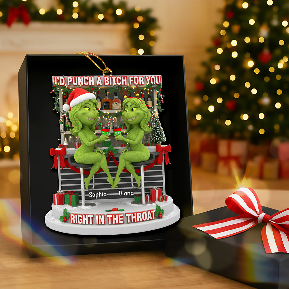 Drinking Bestie Ornament - Personalized Gifts For Best Friends 03Tgqn170925 - Image 3