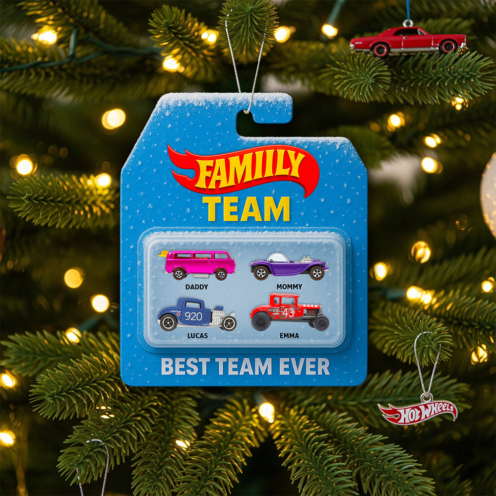 Family Racing Team Ornament Christmas Personalized Gifts For Family 01Ohdt040925 - Image 2