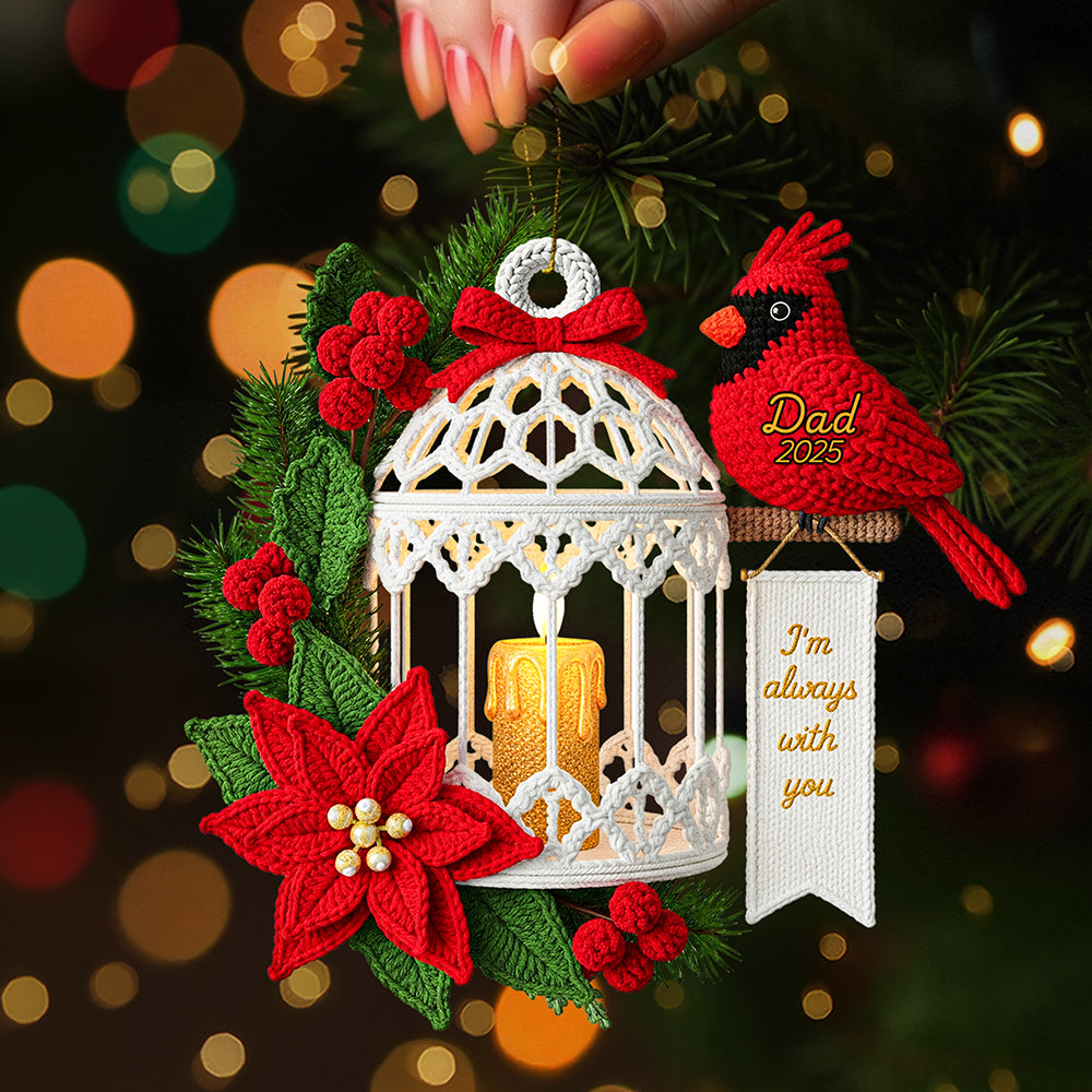 Memorial Cardinal Ornament - Personalized Gifts For Loved Ones 03Nata050925 - Image 2