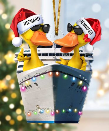 Personalized Gifts For Duck Lovers Christmas Ornament 02Qhqn130924 Cruising Duck