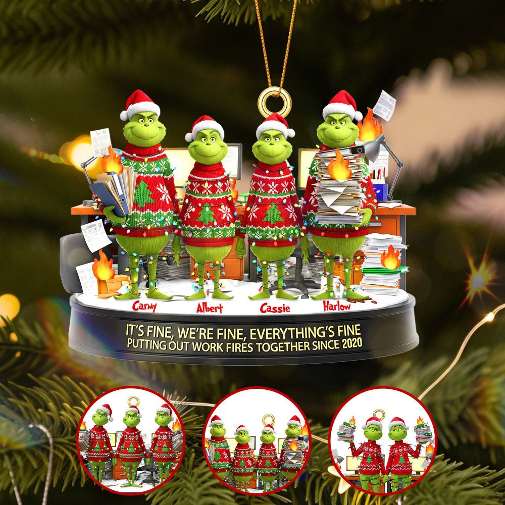 Personalized Gifts For Christmas, Coworker Acrylic Ornament 03Namg180925 - Image 2