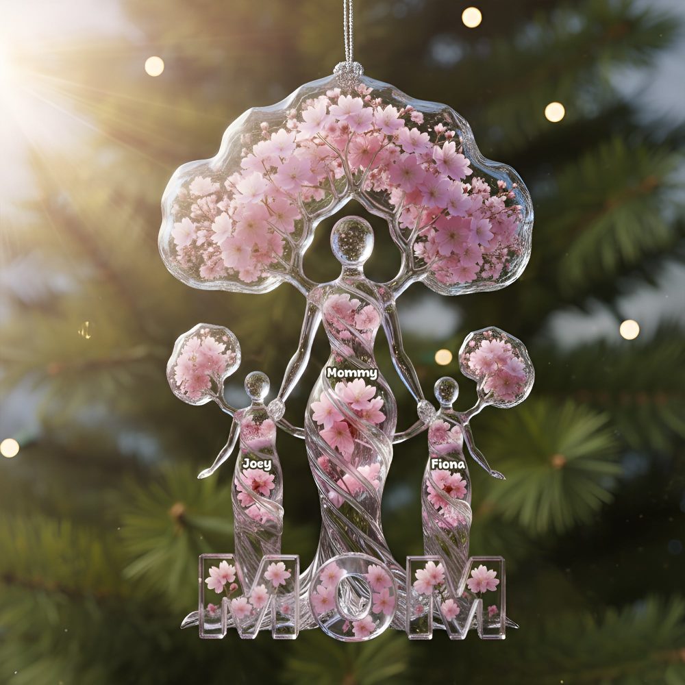 Gracefully Elegant Mom Tree Of Life Ornament, Personalized Gifts For Mom 01Qhlu011025 - Image 3