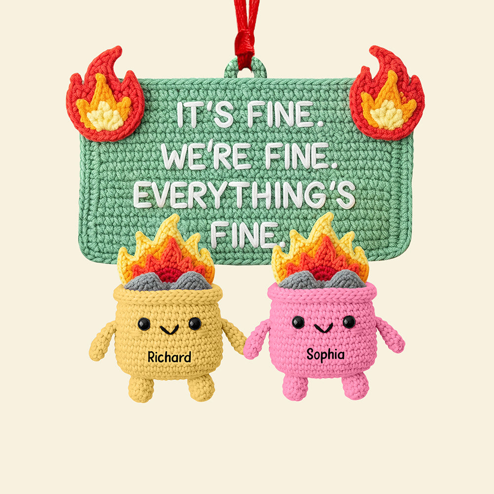 Funny Fire Meme Christmas Ornament - Personalized Gifts For Coworkers 03Naqn190825 - Image 4