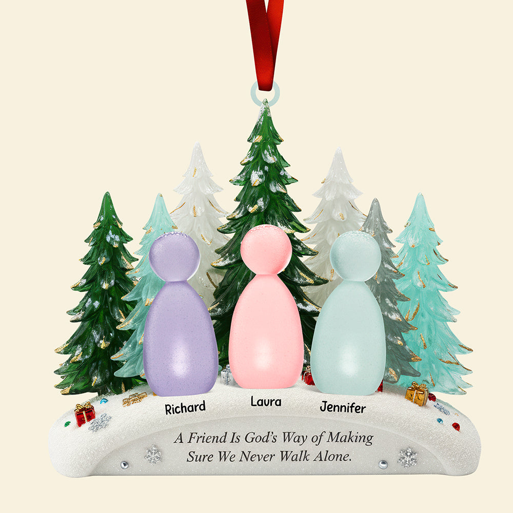 Walking Together Christmas Ornament - Personalized Gifts For Friends 02Naqn111025 - Image 4