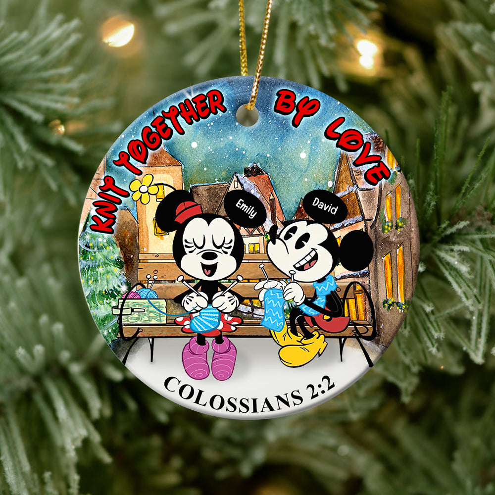 Personalized Gifts For Knitting Couple Ornament 04Xqqn260724 - Image 2
