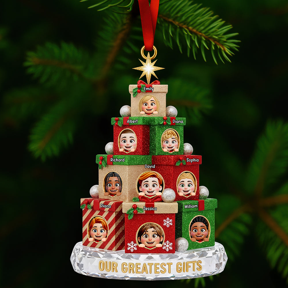 Our Greatest Gifts Christmas Ornament – Personalized Gifts For Grandparents 01Qhqn061025 - Image 2