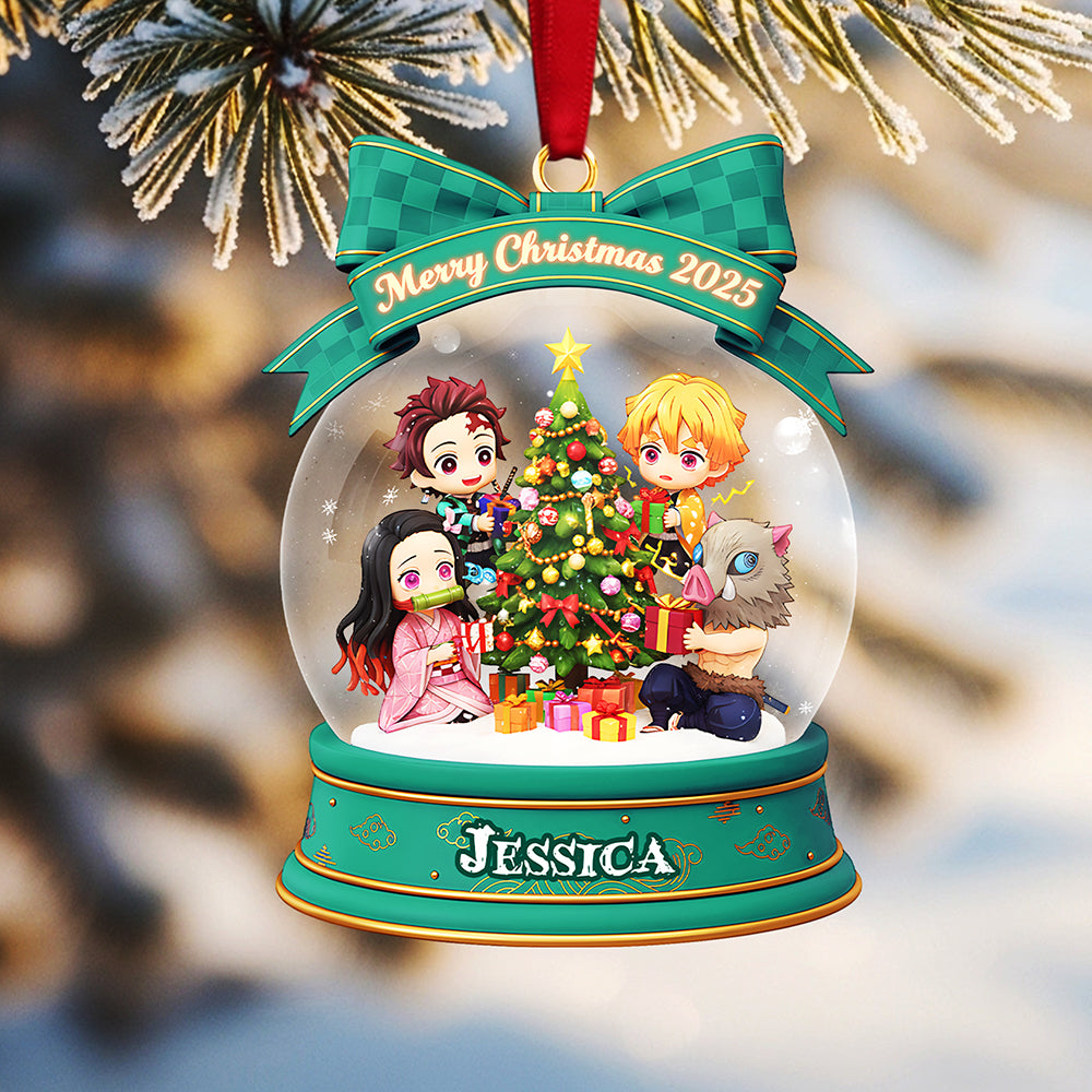 Personalized Gifts For Christmas, Darkness Hunter Custom Shape Acrylic Ornament 02Pgta041025 - Image 2