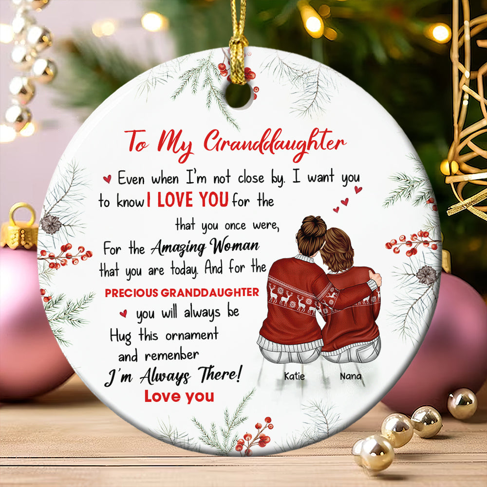 Personalized Gifts For Granddaughter Christmas Ornament 01Acdt011024Tm - Image 2