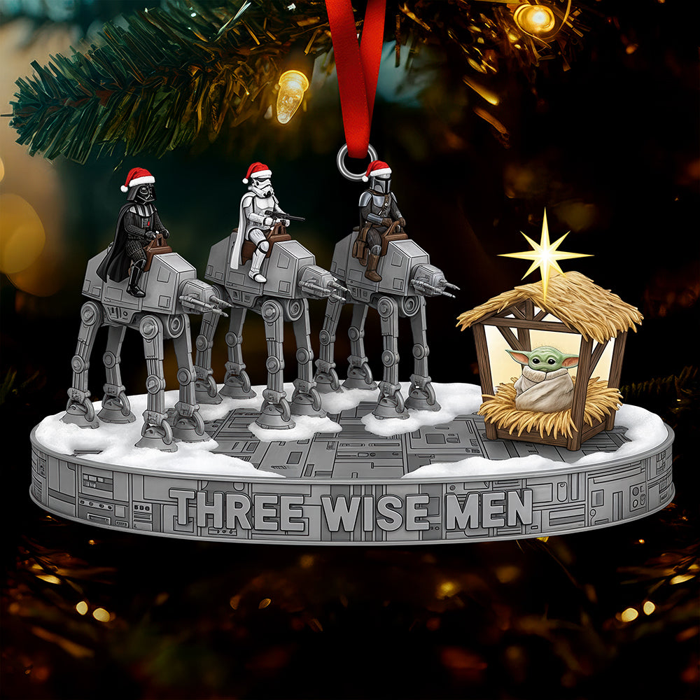 Fun Cosmic Christmas Three Wise Men Ornament - Gifts For Movie Fans 01Qhqn101025