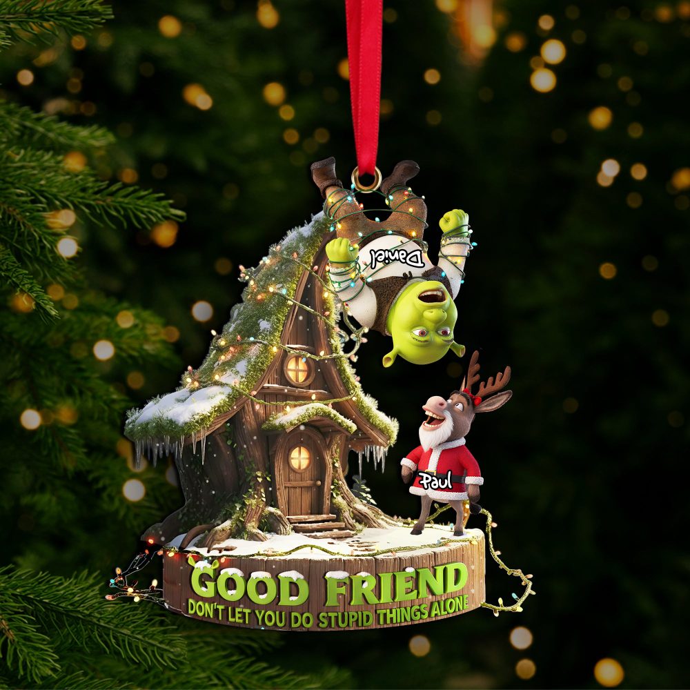 Funny Friendship Ornament - Personalized Christmas Gifts For Best Friends 04Palu260925 - Image 2