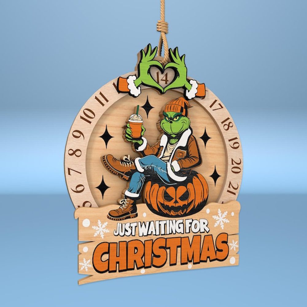 Funny Gifts For Christmas Lovers Ornament 50Acxx280824 Just Waiting For Christmas - Image 3