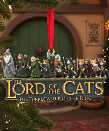 Fantasy Cat Gang Christmas Ornament, Personalized Gifts For Cat Lovers 04Qhtn050925