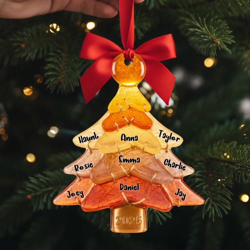 Family Tree Ornament - Personalized Gifts For Family 05Tglu151025 - Image 2