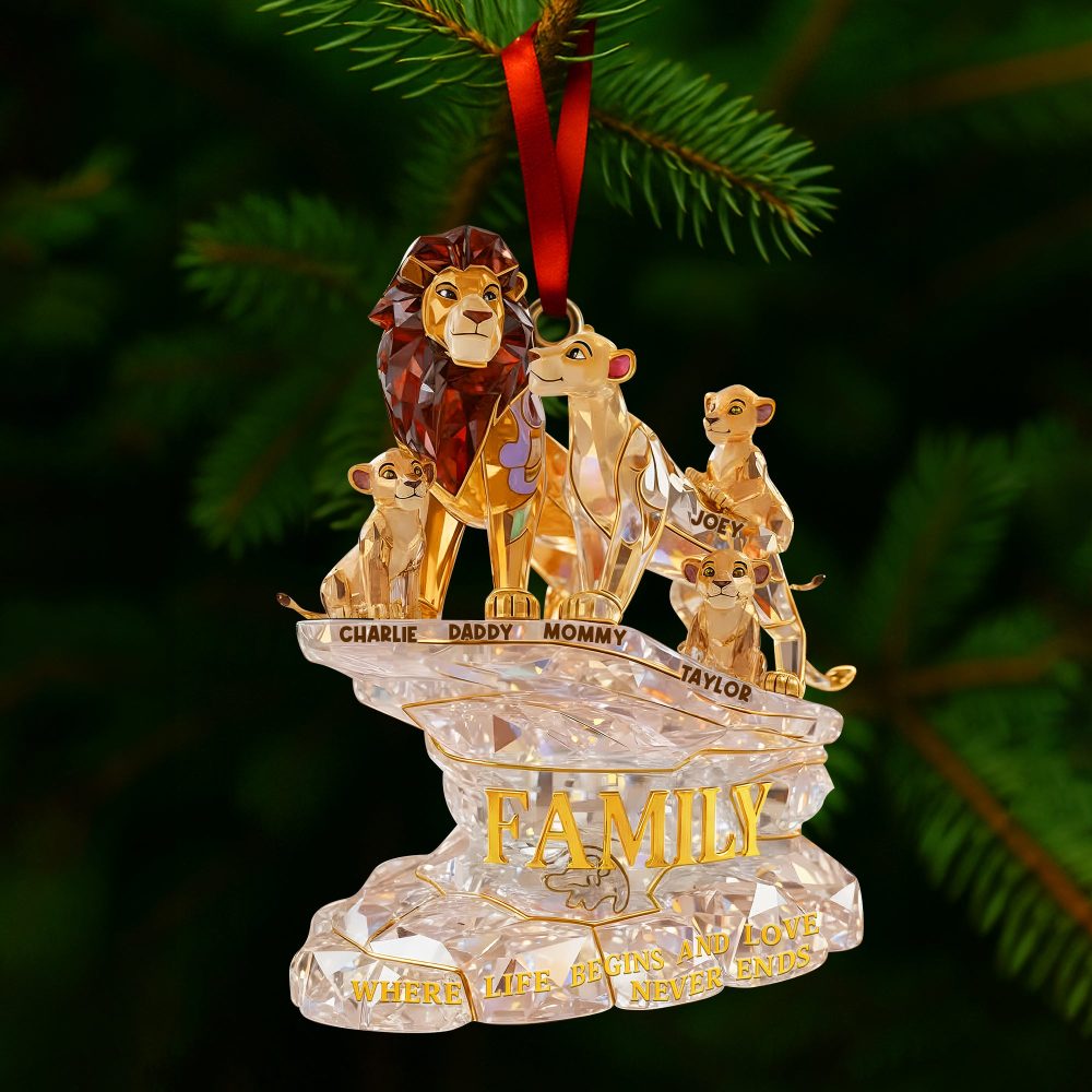 Majestic Family Ornament - Personalized Gifts For Family 03Qhlu131025 - Image 4