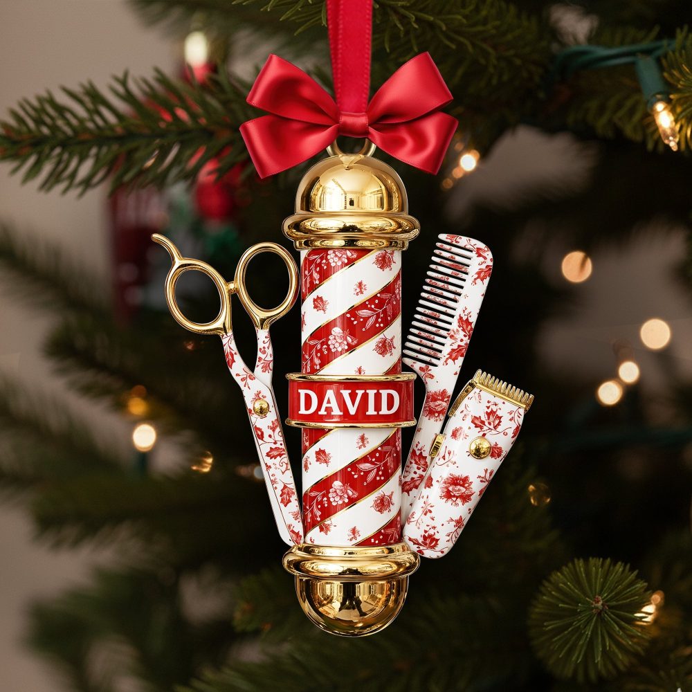 Barber'S Essentials Ornament - Personalized Gift For Barbers - Image 2