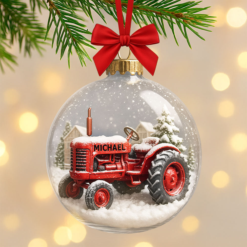 Personalized Tractor Ornament - The Perfect Gift For Farmers - Image 4
