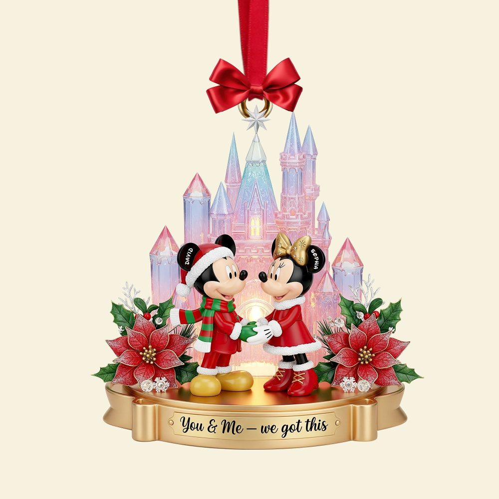 You & Me – We Got This: Fairytale Castle Couple Ornament - Personalized And Custom Gift For Couples - Image 5