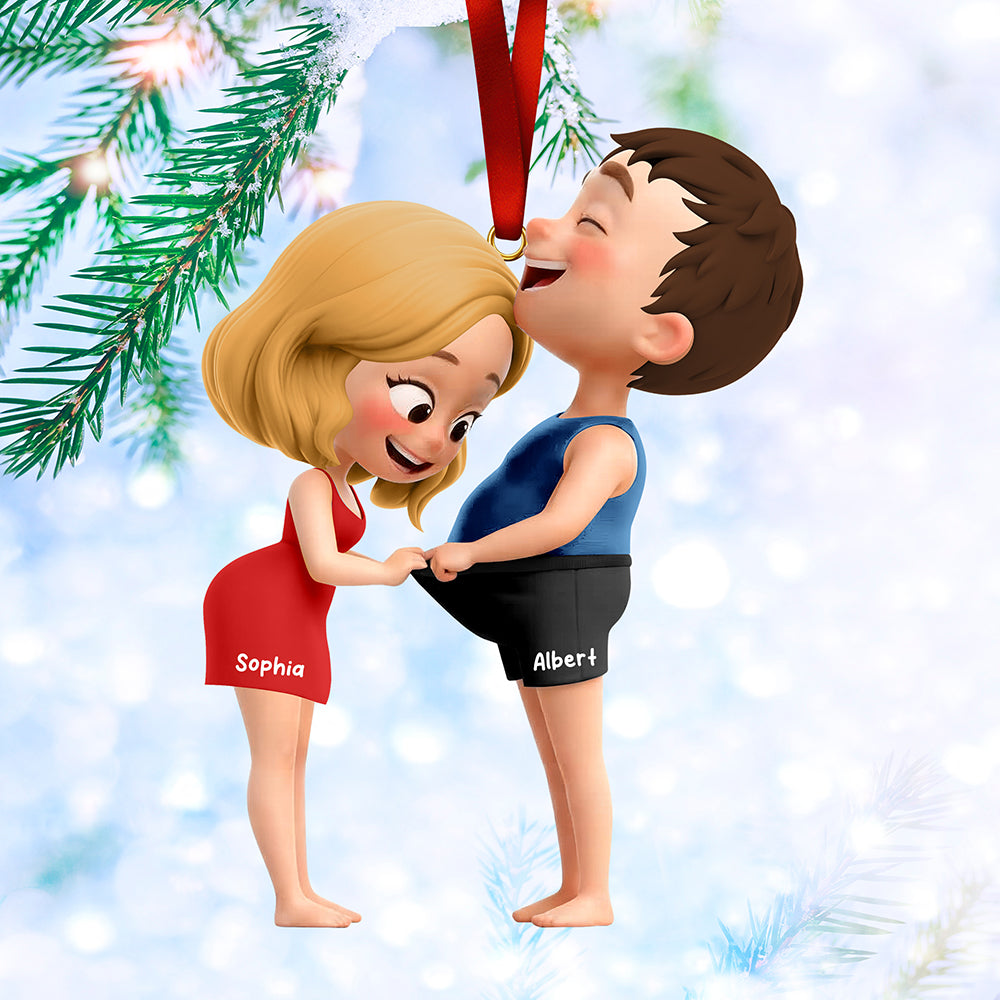 Together Forever: Personalized Funny Couple Ornament - Image 2