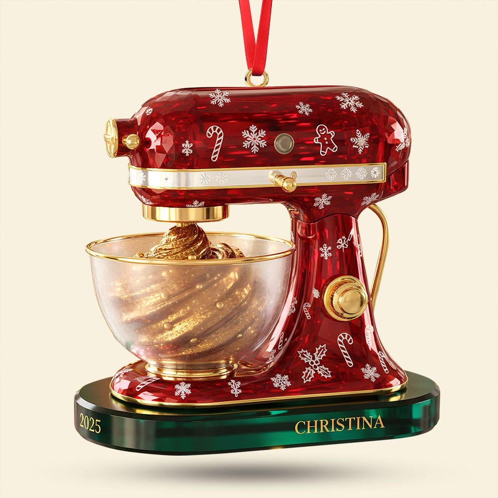 Baking Mixer Ornament - Personalized Gifts For Baking Lovers - Image 4