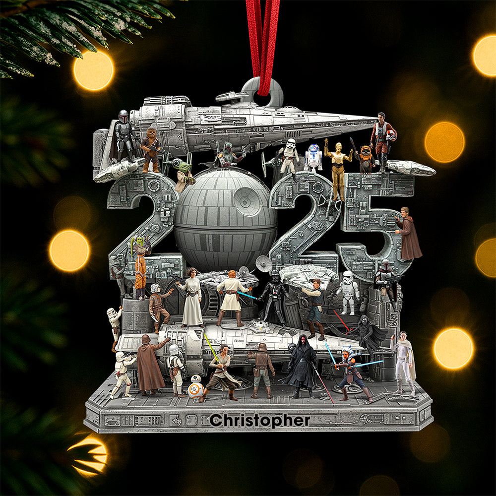 Cosmic Christmas Troop Ornament - Personalized Gift For Movie Fans - Image 2
