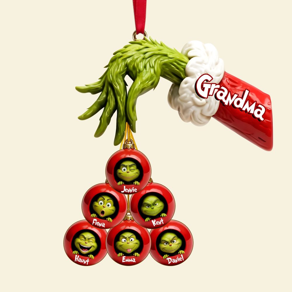 “Celebrate Family Joy With Our Green Monster Ornament” - Personalized Christmas Ornament For Family - Ideal Gift For Loved Ones - Image 6