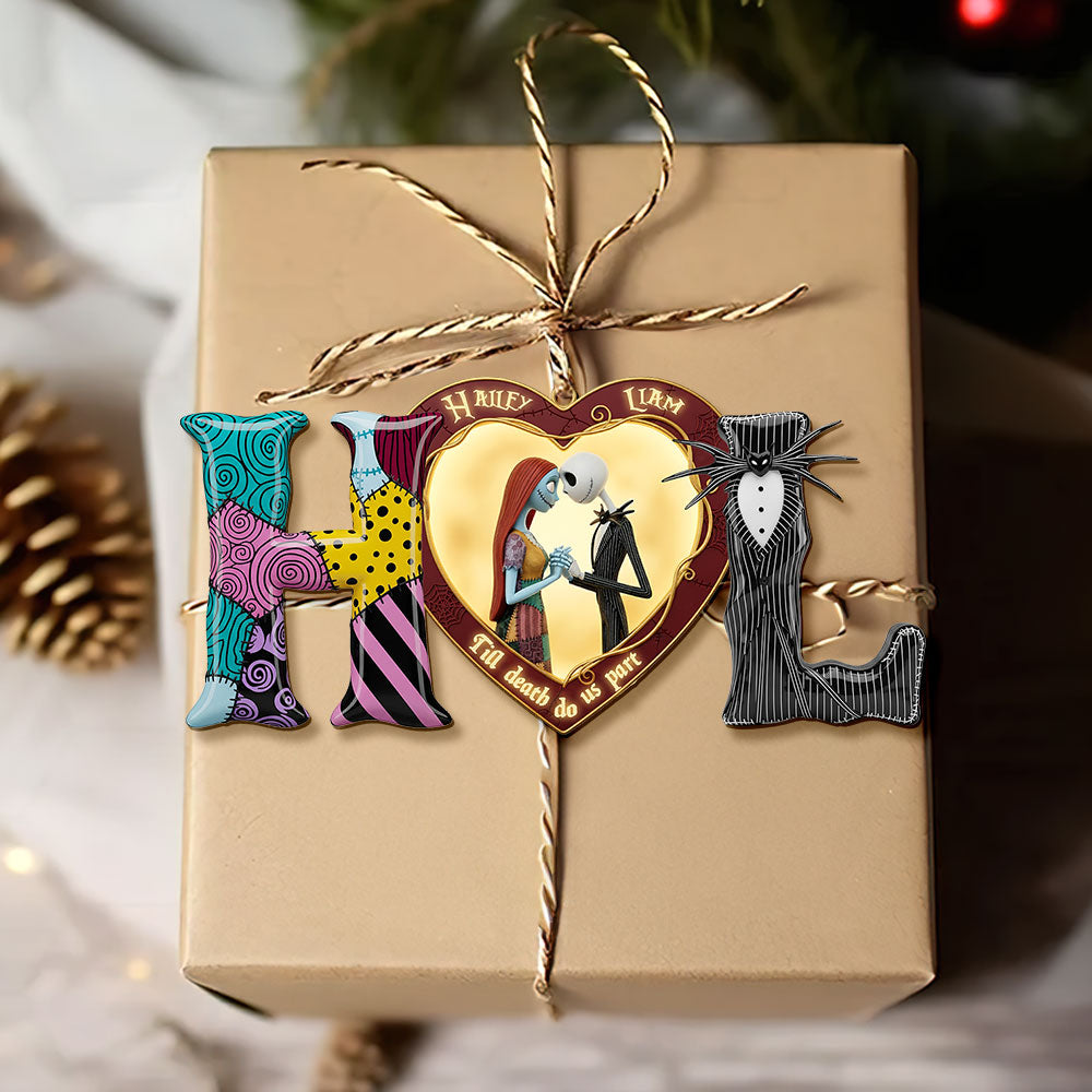 Till Death Do Us Part - Spooky Couple Ornament - Personalized Gift For Couples - Image 4