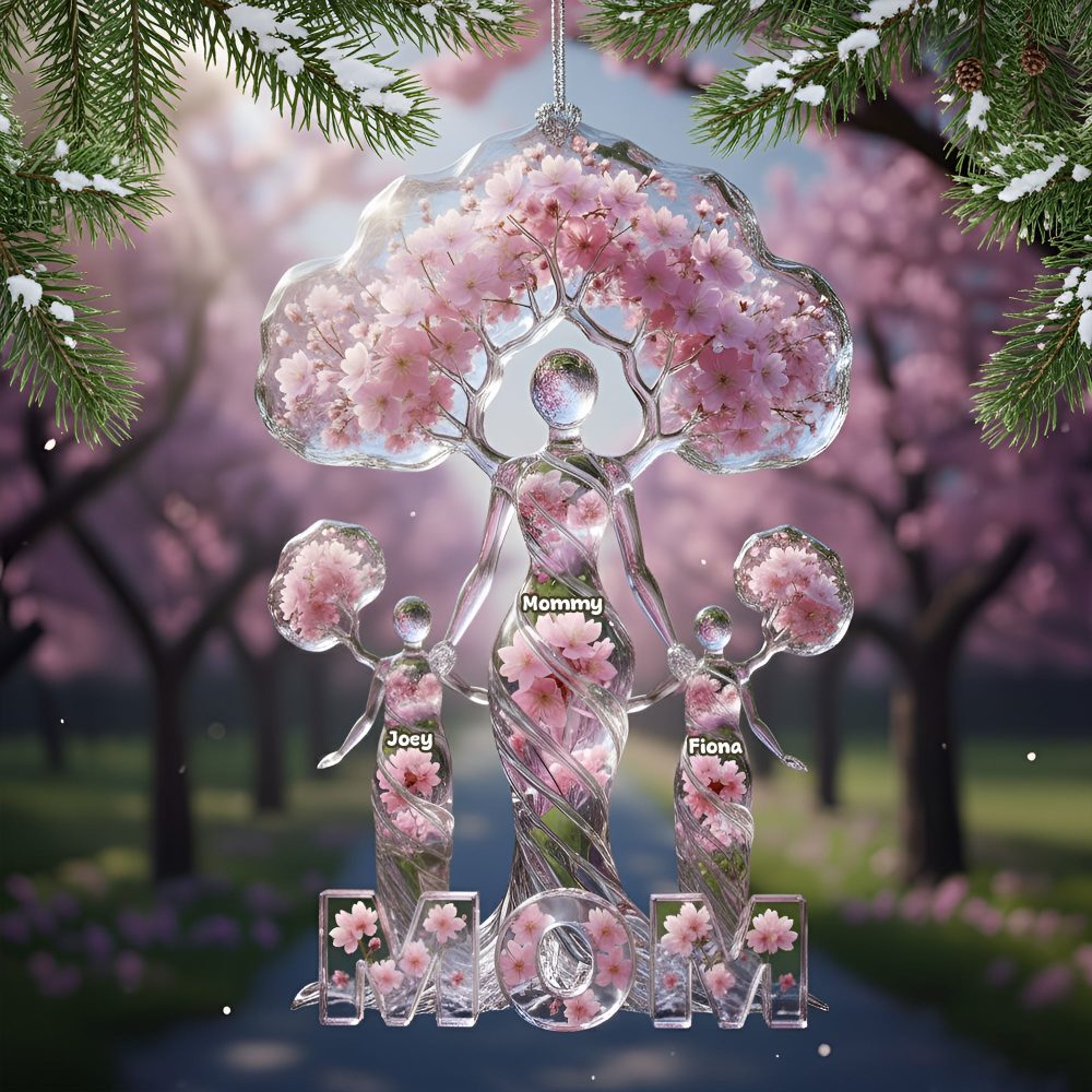 Embrace The Love: Personalized Tree Of Life Ornament - Unique Gift For Mom, Grandma, And More!