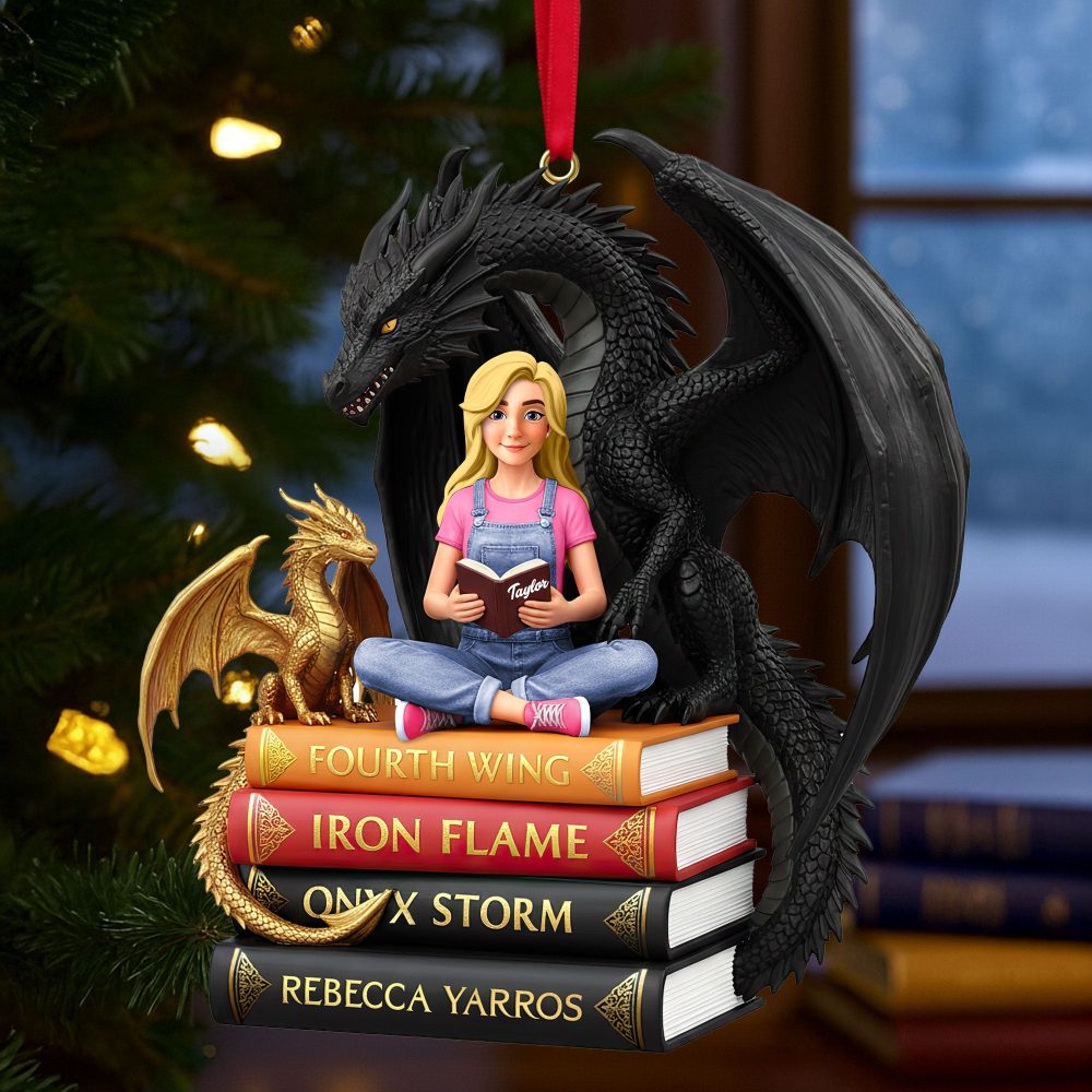Celebrate The Magic Of Reading - Personalized Book Lovers Christmas Ornament - Perfect Gift For Bookworms, Readers, And Fantasy Lovers - Image 2