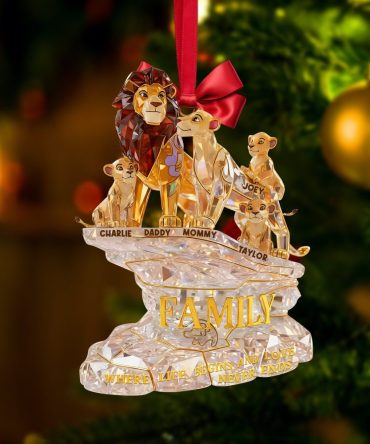 Majestic Family Ornament - Personalized Keepsake For Loved Ones