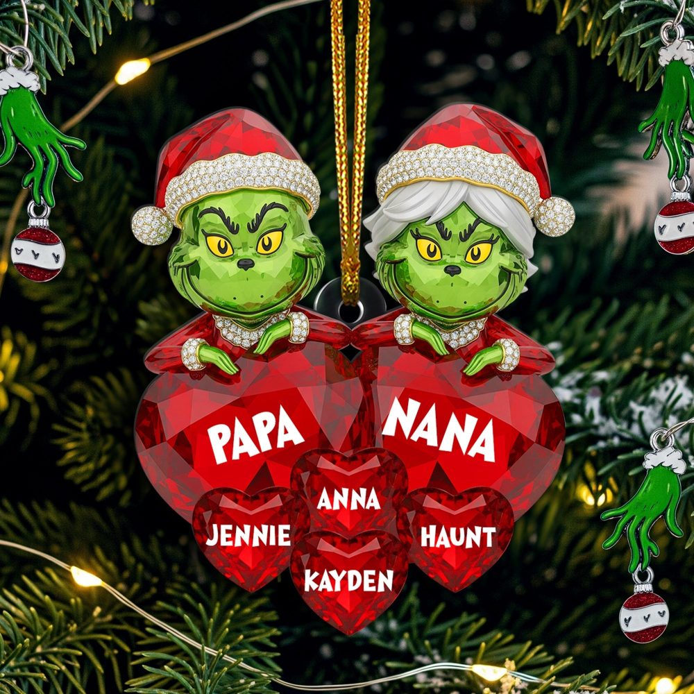 Love From Grandkids - Personalized Christmas Ornament For Grandparents - Image 3