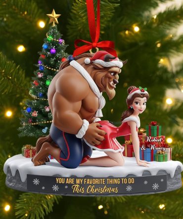 You Are My Favorite Thing To Do This Christmas - Playful Couple Ornament - Personalized Gift For Couples