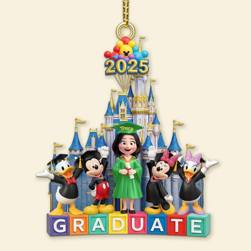 Celebrate Your Grad - Personalized Graduation Christmas Ornament - Image 3
