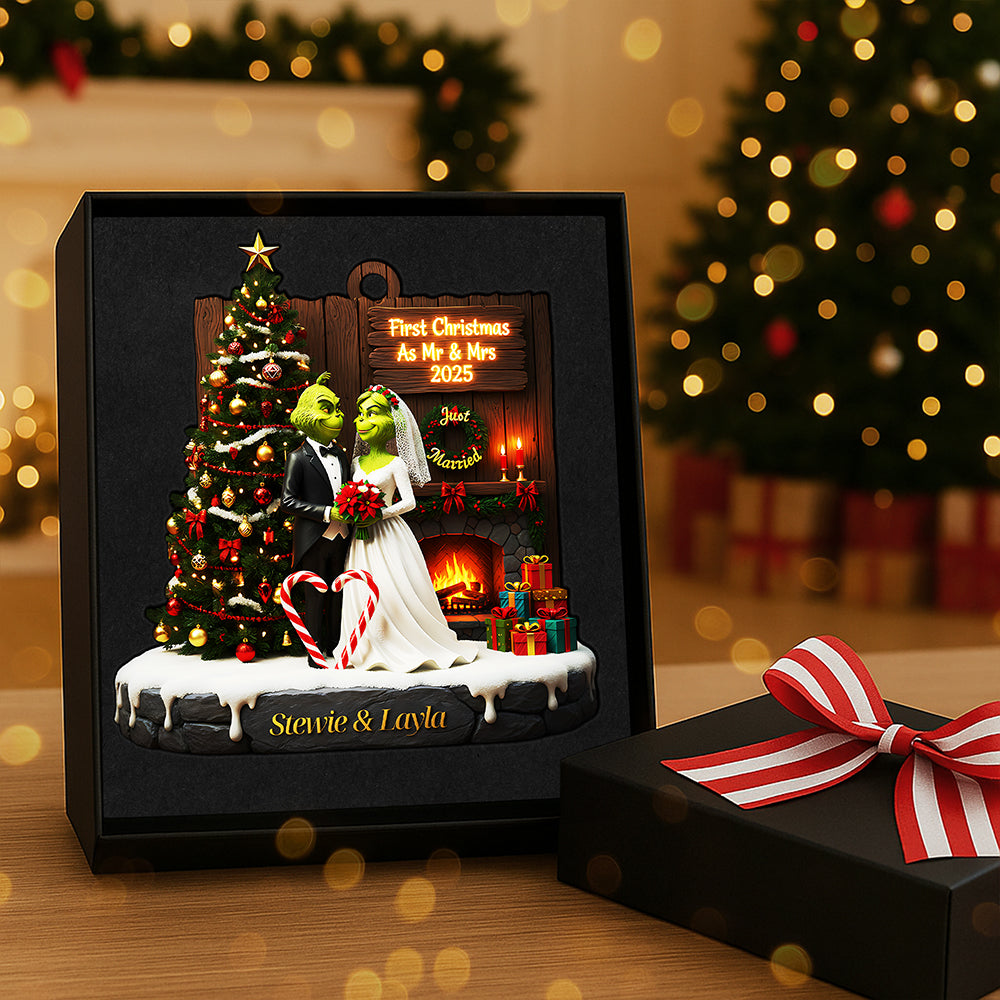 “Our First Christmas Together!” - Personalized Christmas Ornament - Gift For Newlyweds And Christmas Lovers - Image 4