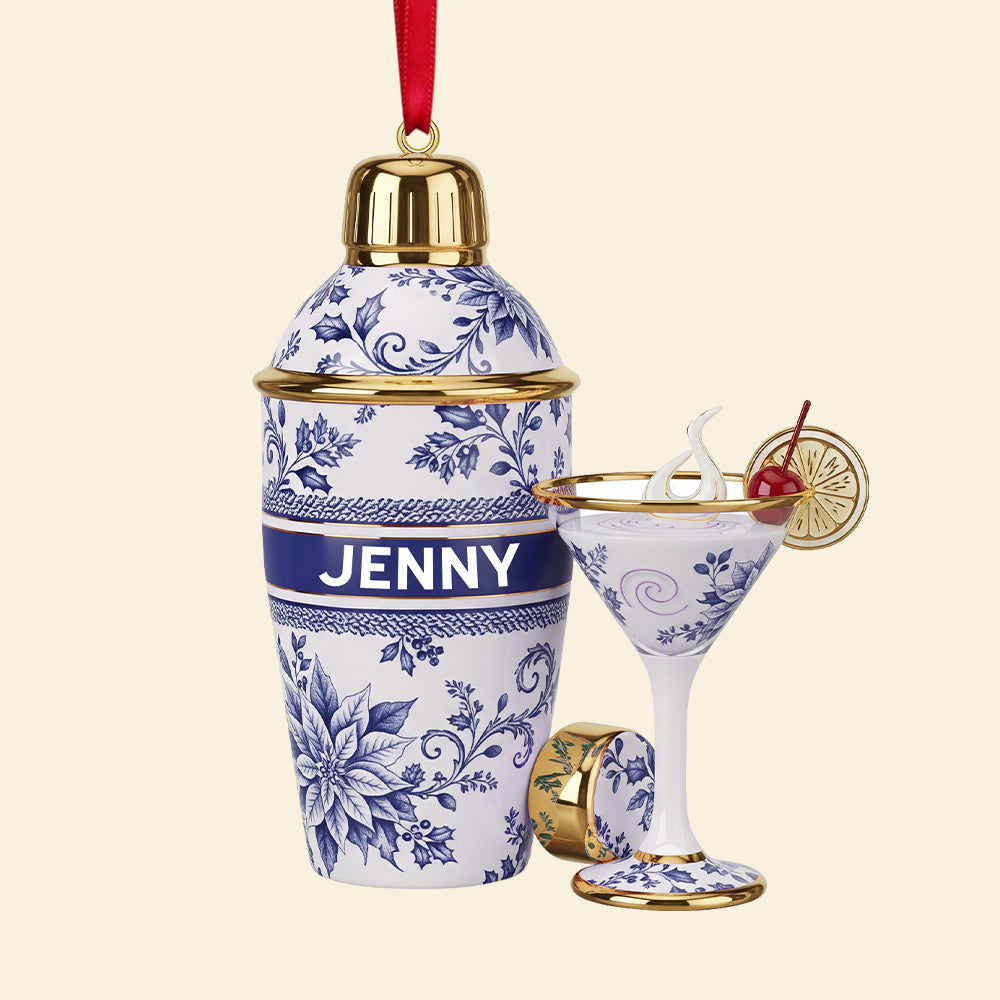 Cheers To Memories – Personalized Christmas Ornament For Bartenders - Image 4
