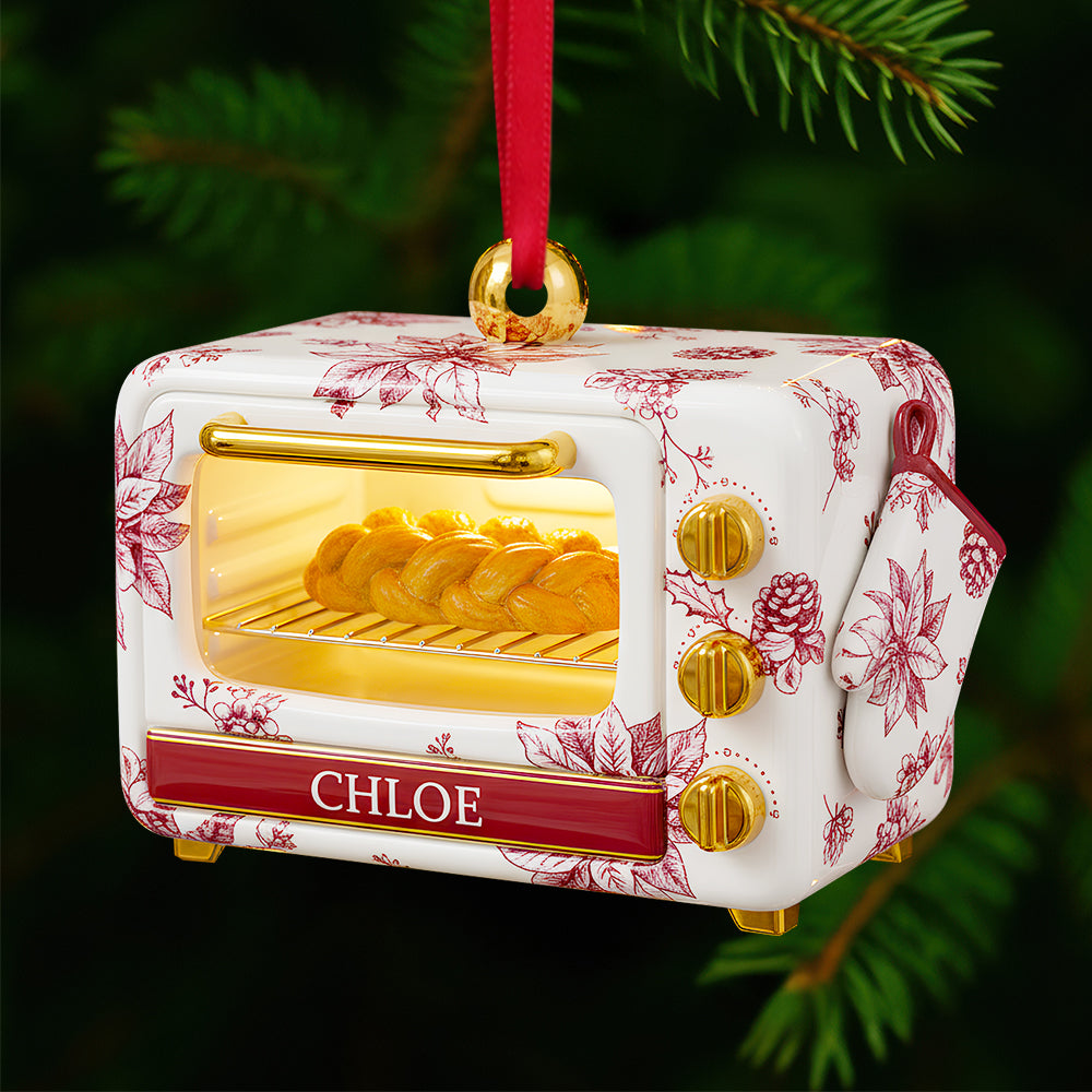 Bake The Joy! Personalized Baking Oven Ornament - Perfect Gift For Bakers