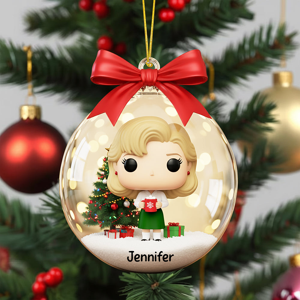 Celebrate The Joy Of Movies! - Personalized Funny Holiday Christmas Ornament - Custom Gift For Movie Lovers, Friends, And Family - Image 5