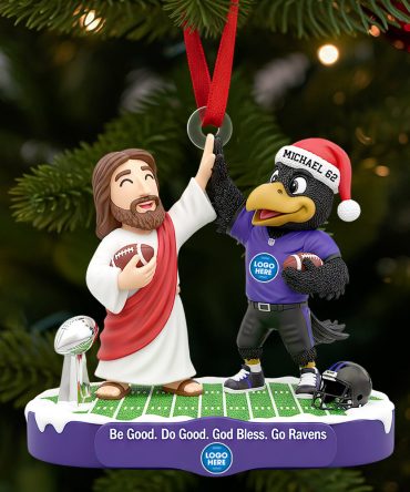 Faith & Football Christmas Ornament Personalized Gifts For Football Lovers 03Hudt230925
