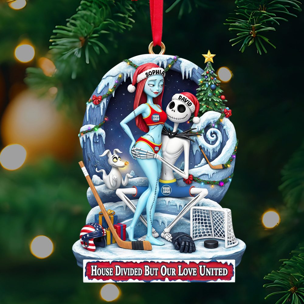 Couple'S Hearts United Ornament - Personalized Gift For Couples 03Hulu290925 - Image 3