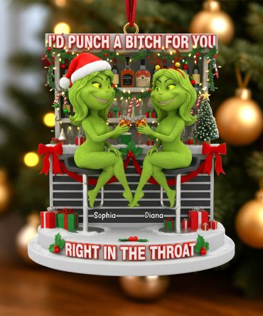 Drinking Bestie Ornament - Personalized Gifts For Best Friends 03Tgqn170925