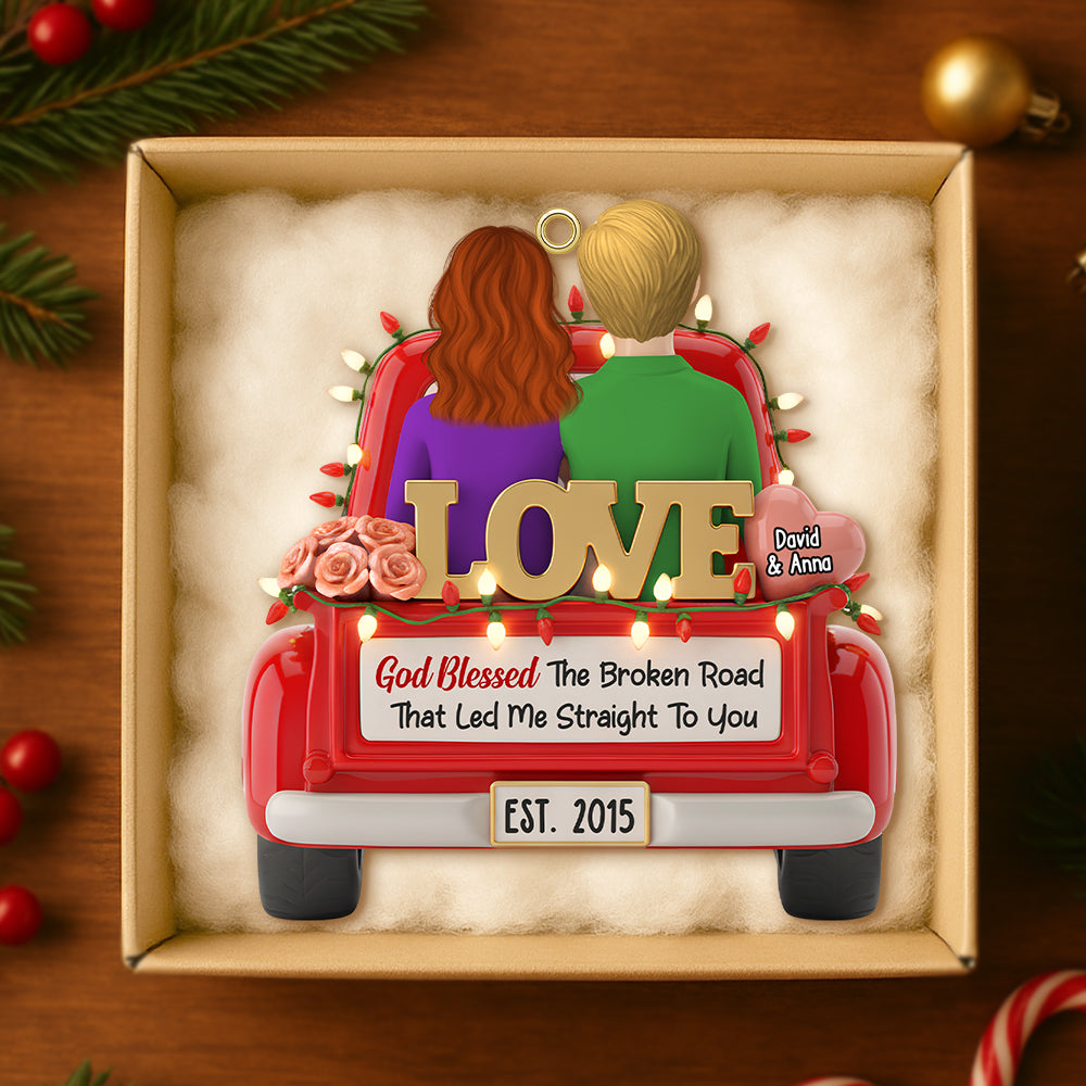 Personalized Gifts For Couple Christmas Ornament 04Natn171025 - Image 3