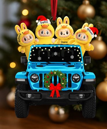 Monster Duck Off-Road Christmas Ornament, Personalized Gifts For Off-Road Lovers 02Qhqn090925