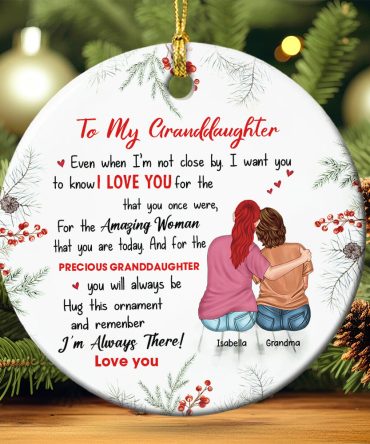 Personalized Gifts For Granddaughter Christmas Ornament 01Acdt011024Tm